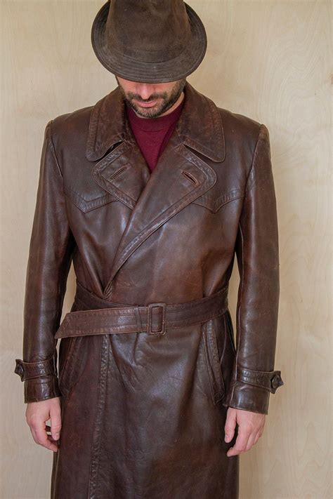 vintage trench coats for men.